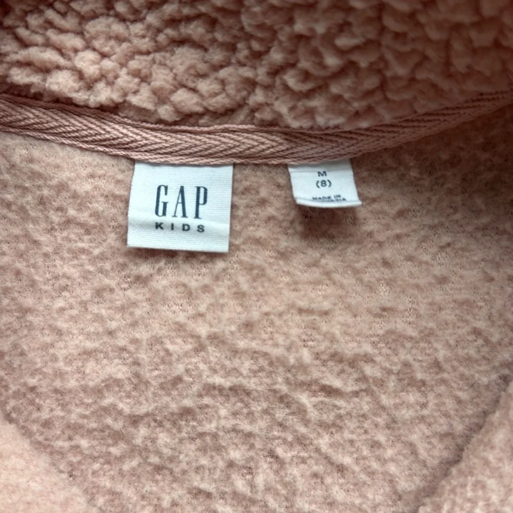 GAP Kids Pink Sherpa Hoodie, size 8 Medium